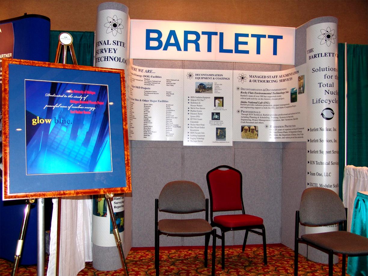 Bartlett
Bartlett Services Display with University of Michigan Award Picture.
