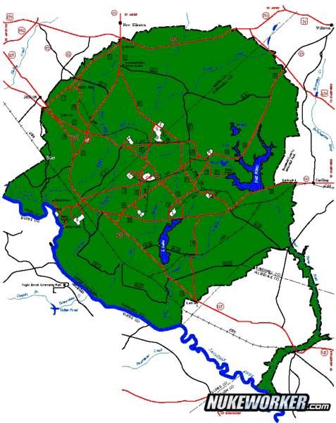 Savannah River Map
Keywords: Savannah River Site (SRS)