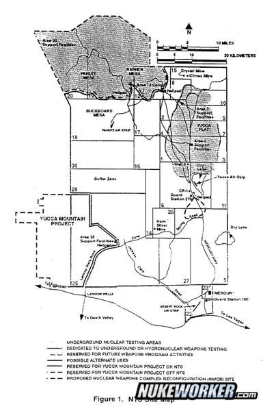 Nevada Test Site Map
Keywords: Nevada Test Site, Mercury, Nye County, Nevada NTS