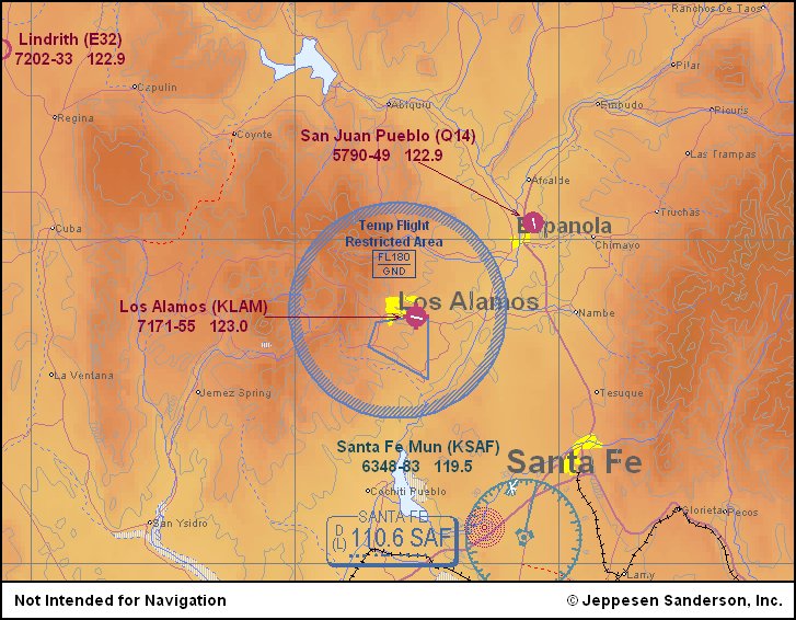 Los Alamos Map
Los Alamos Labs - 1 mile S of Los Alamos, NM.
Keywords: Los Alamos National Laboratory (LANL)