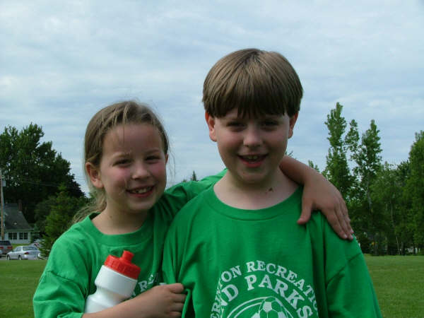 Little BC's
Patrick and Kelley after a soccer game.
