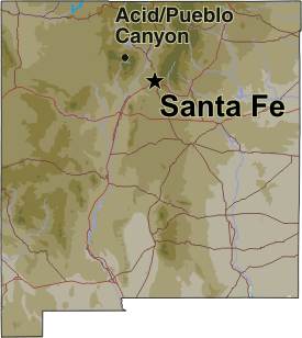 Acid/Pueblo Canyon Map
