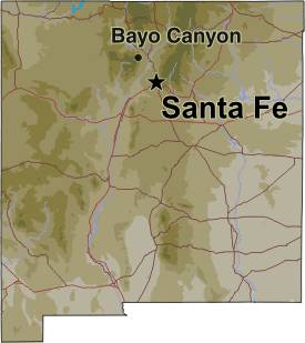 Bayo Canyon Map
