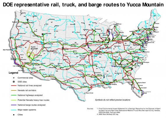 Yucca Mountain Shipping Route Map
Keywords: Yucca Mountain Shipping Route Map