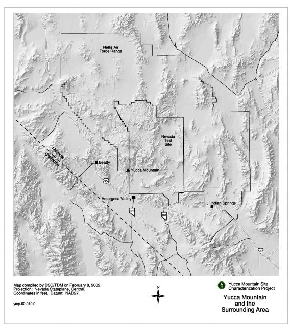 Topo Map of Nevada
