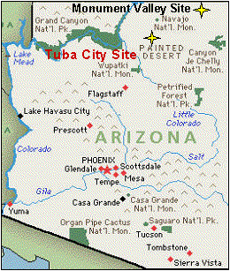 The former Tuba City mill site is located approximately 5 miles east of Tuba City, Coconino County, Arizona, south of U.S. Highway 160 on the Navajo Indian Reservation. It is 85 miles north of Flagstaff, Arizona, and near the Hopi Indian Reservation.
