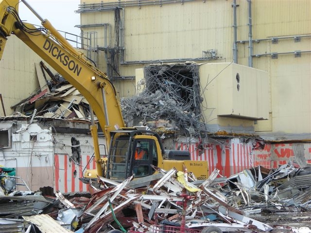 105N Control Room demo
From what is now a pile of rubble, the reactor was once operated.
