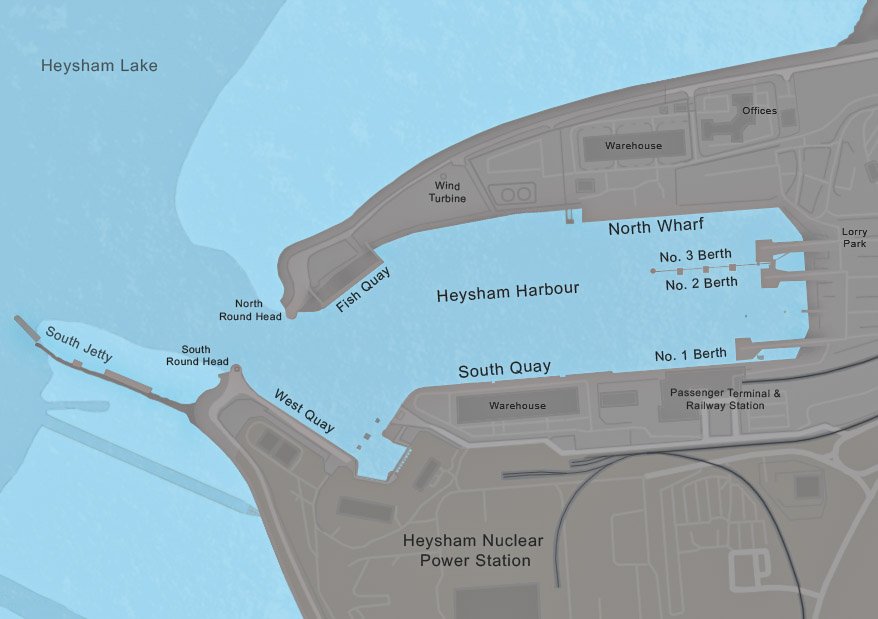 Heysham Port Map 2024 Version
Keywords: Heysham