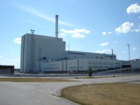 Forsmark plant building under blue sky