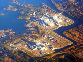 Forsmark complex aerial view with channel