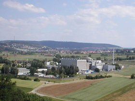 Obrigheim plant seen across the valley
