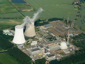Phillipsburg aerial view with cooling towers