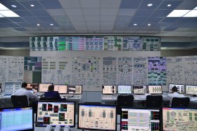 Volgodonsk (Rostov) control room with monitor walls